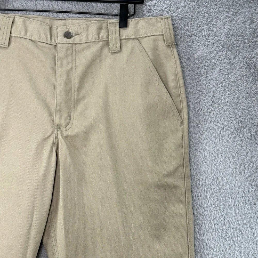 Carhartt B290 Blended Twill Chino Pants Beige Tan Y2K Work Construction Sz 36x28